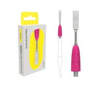 STALEKS PRO by Natury Nails Pusher Interchangeable Part, Stainless Steel and Sterilisable Silicone, Manicure and Pedicure, GUMMY Combo (UNIQ 18)