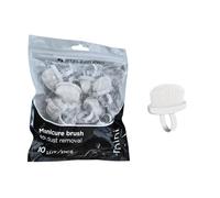 STALEKS PRO by Natury Nails Set of 10 Reusable Nail Art Brushes with Ring Shape for Removing Dust or Material