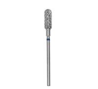 STALEKS PRO Carbide Cutter Bit - Rounded Cylinder (Blue Ring) I Attachment for Apparative Manicures and Pedicures I Grinding Attachment for Electric Grinding Equipment I Nail Drill Bit (FT30B050/13)