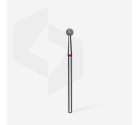 STALEKS PRO - Diamond bit - ball (red ring) I set for nail milling machines I Manicure and pedicure bits I Grinding kit for electric grinding devices I DRILL Bit