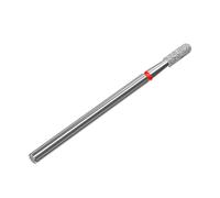 STALEKS PRO - Diamond Bit - Rounded Cylinder (Red Ring) I Attachment for Nail Cutters I Grinding Attachment for Electric Grinding Equipment I Nail Drill Bit for Apparative Manicures and Pedicures