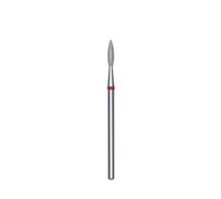 STALEKS PRO - Diamond Bit - Sharp Flame (Red Ring) I Attachment for Nail Cutters I Grinding Attachment for Electric Grinding Equipment I Nail Drill Bit for Apparative Manicures and Pedicures (FA11R021