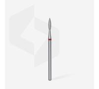 STALEKS PRO - Diamond Bit - Sharp Flame (Red Ring) I Attachment for Nail Cutters I Grinding Attachment for Electric Grinding Equipment I Nail Drill Bit for Apparative Manicures and Pedicures (FA11R021