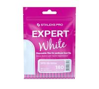 STALEKS PRO Expert 10 Disposable White Abrasives for Foot File (180 Grit, 30 Pcs) - Replaceable Abrasive Files for MBE-10 Base Pedicure