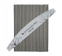 Staleks Nail File Pro Expert NFE-40 100/180 Half Moon Double-Sided Medium Grit Bulk Pack 25 pcs