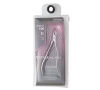 STALEKS PRO Expert 100 Half Jaw 5mm Professional Cuticle Nippers - Model NE-100/5