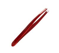 Staleks Pro Expert 11 Type 3 Eyebrow Tweezers (Wide-Slanted Edges) (red)