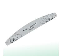 STALEKS PRO Expert 40 Crescent Mineral Nail File (180/180 Grit, 25 Pcs) - Professional Double-Sided File for Natural Nail Shaping & Prep
