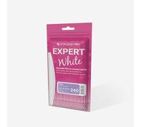 STALEKS PRO Expert 42 Disposable White Crescent Abrasives for Nail File Base (240 Grit, 50 Pcs) - Adhesive Abrasive Files for Nail Polishing & Prep (162x24mm)