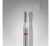 STALEKS PRO Expert Diamond Nail Drill Bit (Match, Red, 2.3mm Head / 5mm WP) - Soft Abrasiveness for Delicate Cuticle & Sidewall Processing in Hardware Manicure/Pedicure