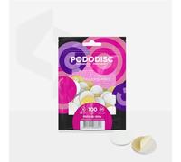 STALEKS PRO Expert PODODISC L Disposable Abrasives for Foot File (100 Grit, 50 Pcs) - Soft Foam Layer Abrasive Files for Heavily Roughened Skin & Crack Opening