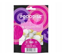 STALEKS PRO Expert PODODISC M Disposable Abrasives for Foot File (180 Grit) - Soft Foam Layer Abrasive Files for Primary & Moderately Roughened Skin Processing