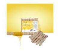 STALEKS PRO EXPERT Wooden Wax Applicator Sticks (100 Pcs) - 114x10mm Birch Wood Spatulas for Warm & Hot Wax Depilation