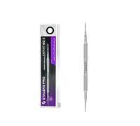 STALEKS PRO Pedicure Pusher, Podiatric Tools, Two-Prong Saw Curette Stainless Steel Expert PE-60/3