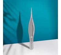 STALEKS PRO Podo 11 Small Splinter Tweezers for Ingrown Toenails | Compact tapered notched tips with a safe ending for precise grip on ingrown nail fragments and detailed podology work