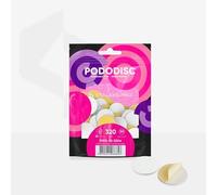 STALEKS PRO Pododiscus 50 Adhesive Sanding Discs Soft Base PODODISC L EXPERT 25 mm for Nail Lathe Special Pedicures (Grit 320)
