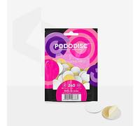 STALEKS PRO Pododiscus 50 Adhesive Sanding Discs Soft Base PODODISC Size L EXPERT 25 mm for Nail Lathe Special Pedicures (240 Grit)