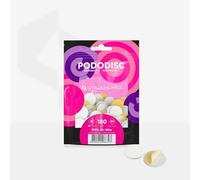 STALEKS PRO Pododiscus 50 Adhesive Sanding Discs with Soft Base 20 mm (Size M) for Nail Lathe Special Pedicures (180 Grit)