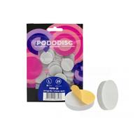 STALEKS PRO Pododisk 50 Adhesive Sanding Discs with Soft Base 25 mm (L) for Nail Lathe Special Pedicures (Buffer Polisher)