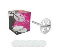 STALEKS PRO pododisk L base 2.5 cm with 5 refills 180 grit. Stainless steel.
