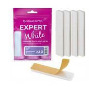 STALEKS PRO Replacement Adhesive for Short Buffer Nail File Expert 51.10 pcs (240 Grit)