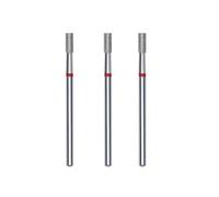STALEKS PRO Set of 3 Diamond Nail Cutters 6 x 2.5 mm Cylinder Shape (Fine Grit)