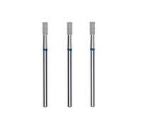STALEKS PRO Set of 3 Diamond Nail Cutters 6 x 2.5 mm Cylinder Shape (Medium Grit)