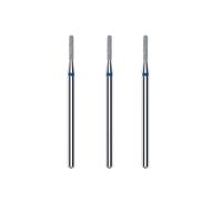 STALEKS PRO Set of 3 Diamond Nail Cutters 8 x 1.4 mm Rounded Cylinder Shape (Medium Grit)
