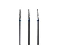 STALEKS PRO Set of 3 Diamond Nail Drill Bits, 8 x 1.8 mm, Rounded Tip Shape (Medium Grit), (FA70B018/8)