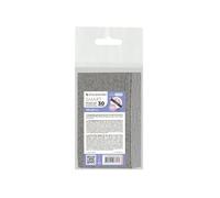 STALEKS PRO Smart 20 PapmAm Disposable Nail Files (150 Grit, 30 Pcs) - Glueless Soft Foam Covers with Gentle Aluminum Oxide for Artificial Nail Finishing