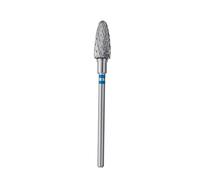 STALEKS PRO Tungsten Carbide Left Handed Nail Drill Bit 6x14mm Corn Shape (Medium Grit)