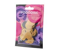 STALEKS PRO White Pododisc 20mm Refill 50 pcs Disposable Adhesive Pedicure Discs Size M (Rugosity 240) PDF-20-240w