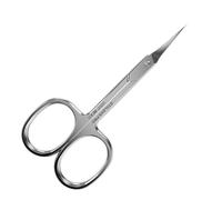 Staleks Silver Classic Professional Cuticle Scissors, Stainless Steel, Curved, Ambidextrous, 15.0 Grams, SE-50/2