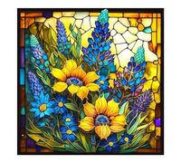 Stalente Diamond Painting Kits for Adults, Sunflower 5D DIY Diamond Art Kits for Beginners Round Full Drill Diamond Painting for Home Wall Decoration Gift 30×30cm/12×12inch, Flower