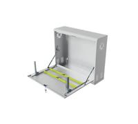 Stalflex 19" 3U Lockable Dvr Nvr Enclosure Cctv Safe Box 180mm Deep Grey