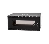 Stalflex Server Rack & Cabinet - 19" 4U 450mm Heavy Duty Steel - Compatible with Rack Shelf and Rails - Hard Glass Door