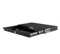Stalflex 19 Inch Rack 1U 270 mm Black Lockable Drawer With Ball Bearing Slides
