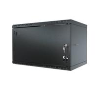Stalflex 19 Inch Rack 6U 350mm Black Metal Door Cabinet