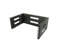 Stalflex 19 Inch Rack Bracket 4U Front 4U Top Bottom Wall Mount Powder Coated Steel Black