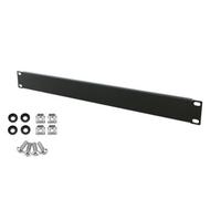 Stalflex 1U Black 19 Inch Rack Blanking Panel Cover For Wall And Floor Cabinets Ventilated Steel
