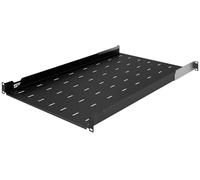 Stalflex 1U Server Rack Shelf - 19 Inch Adjustable Vented Mounted Shelves for Excellent Air Condition - Cantilever Wall Rack - Universal for All Network Cabinets, Racks & Shelves - Cabinet Shelf