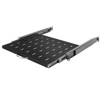 Stalflex 1U Server Rack Shelf - 19 Inch Pull-out Vented Mounted Shelves for Excellent Air Condition - Cantilever Wall Rack - Universal for All Network Cabinets, Racks & Shelves - Cabinet Shelf