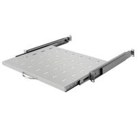 Stalflex 1U Telescopic Sliding Shelf 19 Inch Rack Mount 350mm Tray For Server Cabinet Grey