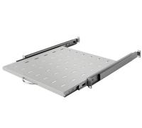 Stalflex 1U Telescopic Sliding Shelf 19 Inch Rack Mount 450mm Tray For Server Cabinet Grey