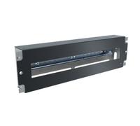 Stalflex 3U Black 19 Inch Close 60mm Deep Rack Voltage Distribution Panel For Wall And Floor Cabinets