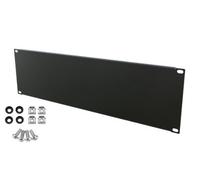 Stalflex 3U Black 19 Inch Rack Blanking Panel Cover For Wall And Floor Cabinets Ventilated Steel