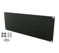 Stalflex 4U Black 19 Inch Rack Blanking Panel Cover For Wall And Floor Cabinets Ventilated Steel