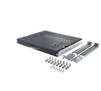 STALFLEX Extendable Shelf 19 Inch - 19 Inch Rack Base 1U - Additional Space for Keyboard and Mouse - Load Capacity 30 kg - Adjustable from 350 to 450 mm - Network Cabinet Accessories