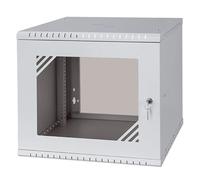 Stalflex Rack Cabinet 19" 9U, 450mm, Glass Door, Gray RC19-9U-450GG