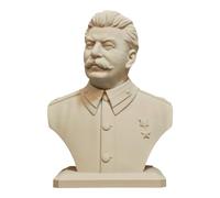 Stalin Bust Joseph Stalin Marble Statue Stalin Sculpture, 1/8 Russian USSR Leader 3D Printing Model White Stalin Figurines, Desk Decoration Gift 11CM